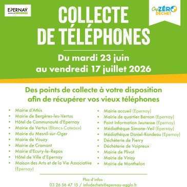 Collecte de téléphones