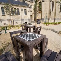 Table d'échecs Coulée verte